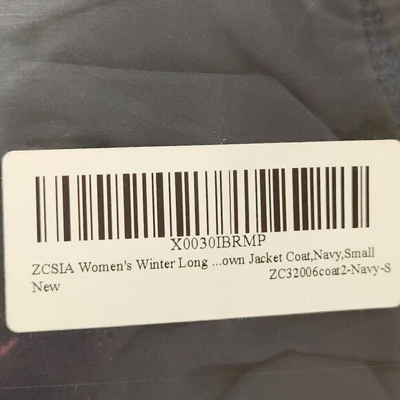 ZCSIA Women's Winter jacket Size Small Navy Color Baggy Puffer Short - Picture 8 of 16